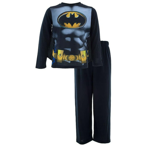 Boys Kids Batman Novelty Pyjamas PJs Nightwear Detachable Cape  2-8 Years
